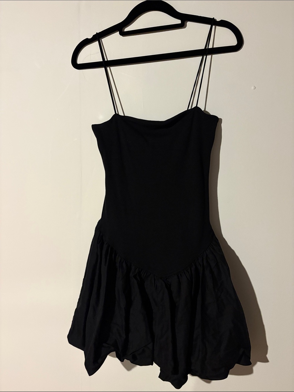 Zara bubble hem balletcore dress